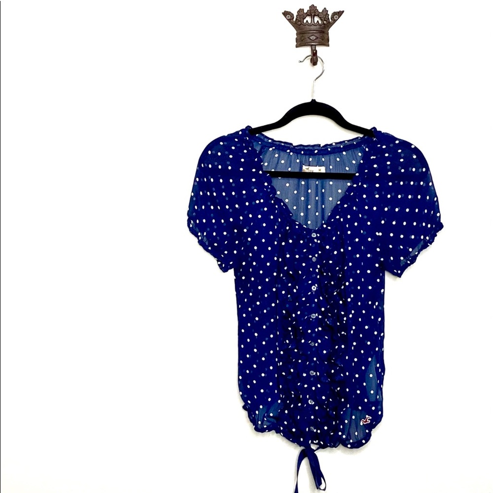Hollister Sheer Ruffle Top - Picture 2 of 5